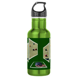 Lawn Bowls Dimensional Art, 532 Ml Water Bottle