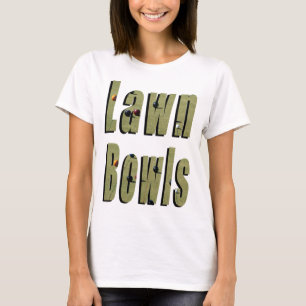 Lawn Bowls Dimensional Logo, T-Shirt