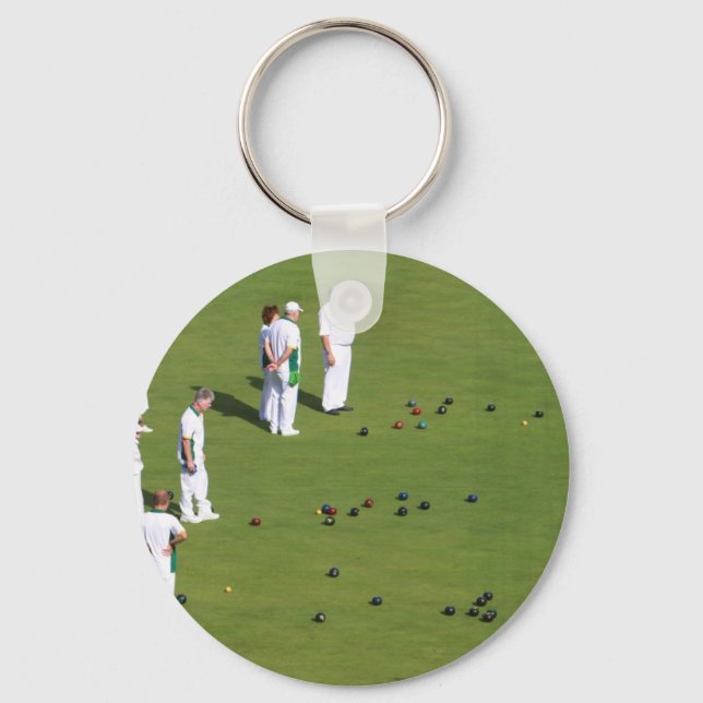 Lawn Bowls England Keychain (Front)