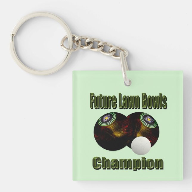 Lawn Bowls Future Champion, Keychain (Front)