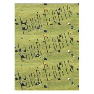 Lawn Bowls Game And Logo, Tablecloth