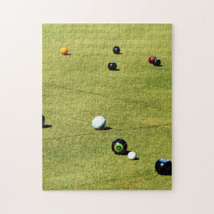 Lawn Bowls Game In Action, Jigsaw Puzzle