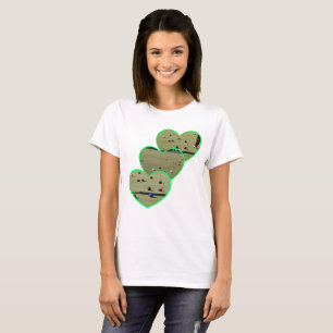 Lawn Bowls Images In Heart Design, T-Shirt
