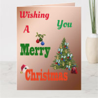 Lawn Bowls, Jumbo Christmas Card,