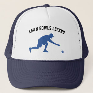 Lawn Bowls Legend Blue Trucker Hat