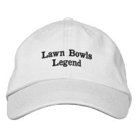 Lawn Bowls Legend, Embroidered Hat