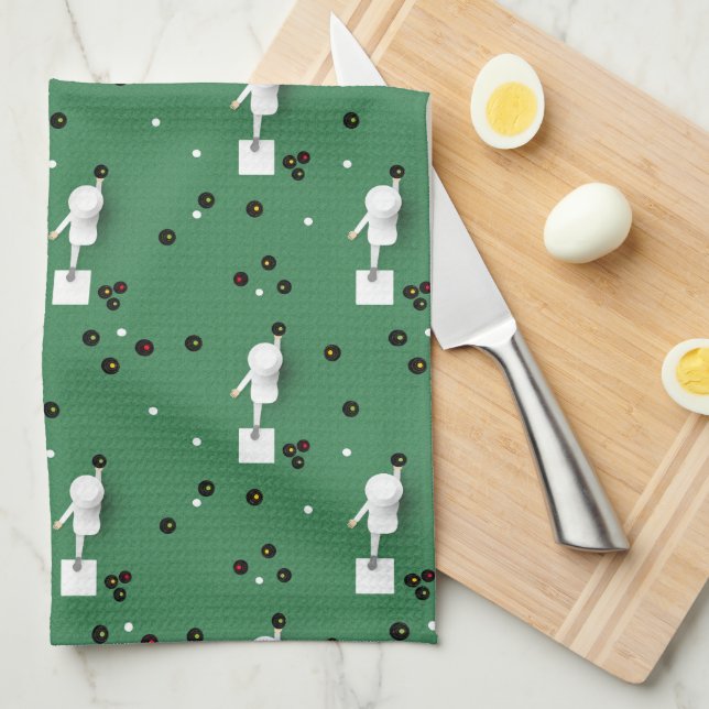 Lawn Bowls Legends  Kitchen Towel (Quarter Fold)