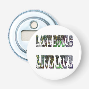 Lawn Bowls Live Life Picture Logo, Bottle Opener