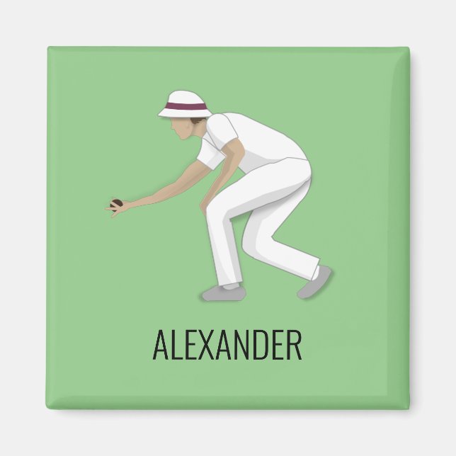 Lawn Bowls Magnet (Front)