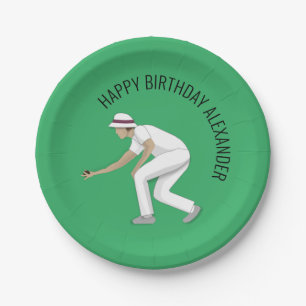 Lawn Bowls Paper Plate