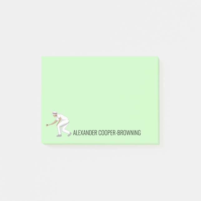 Lawn Bowls Post-it Notes (Front)