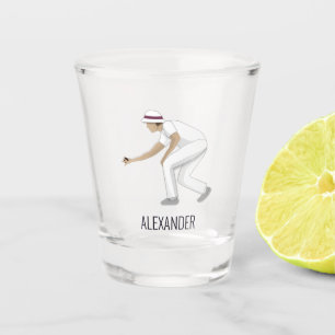 Lawn Bowls Shot Glass