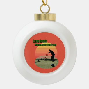 Lawn Bowls The Winners Design, Christmas Ornament