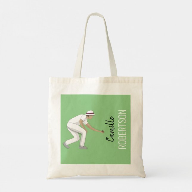 Lawn Bowls Tote Bag (Back)