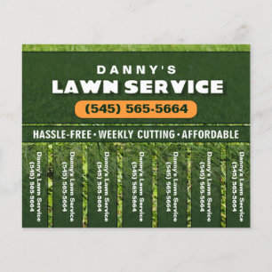 Lawn Care 5.6 x 4.5 Tear Off Business Flyer