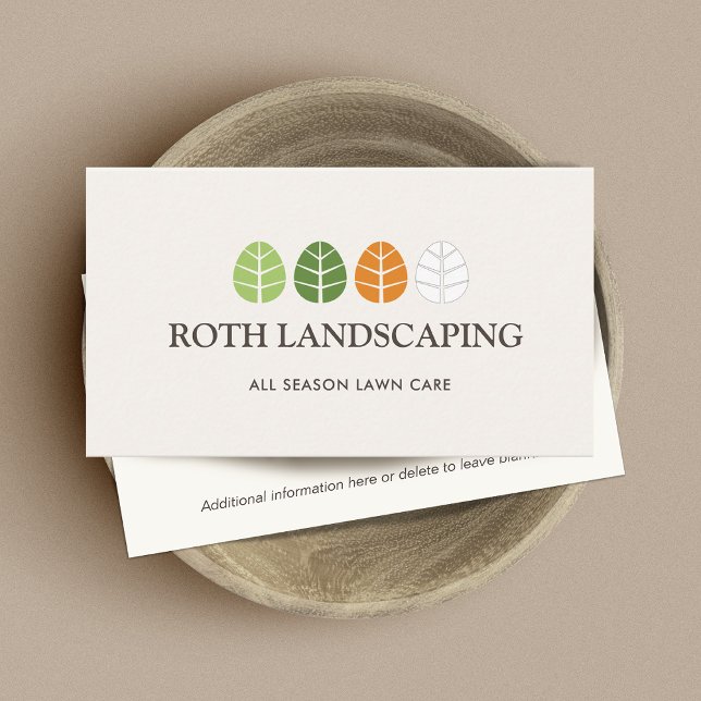 Lawn Care All Season Landscaping Business Card (Creator Uploaded)