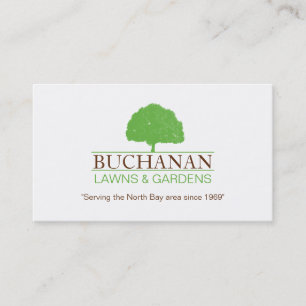 Lawn care and gardening Business Card