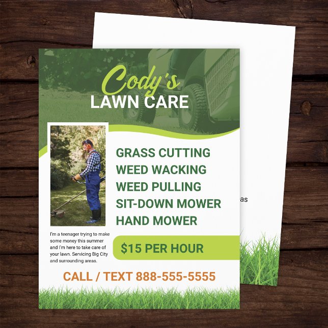 Lawn Care and Grass Cutting Maintenance Flyer (Creator Uploaded)