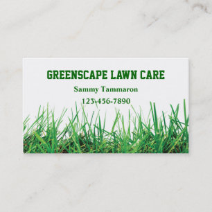Lawn Care and Landscaping Business Card