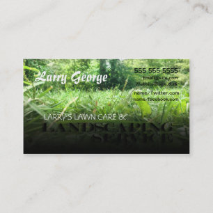 Lawn care and Landscaping Service Business Card