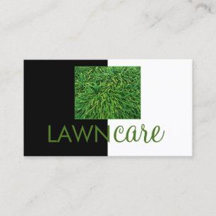 Lawn care and yard maintenance contact  business card