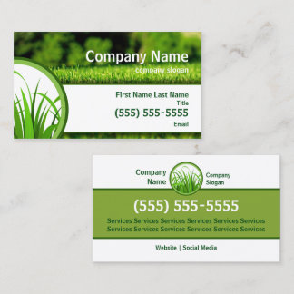 Lawn Care Business Card