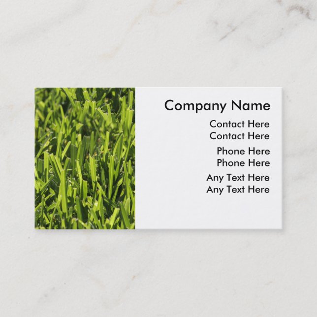 Lawn Care Business Cards (Front)