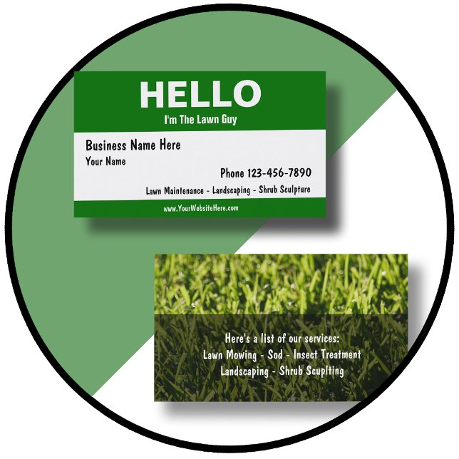 Lawn Care Business Cards (Creator Uploaded)