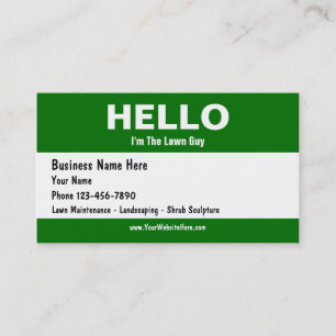 Lawn Care Business Cards