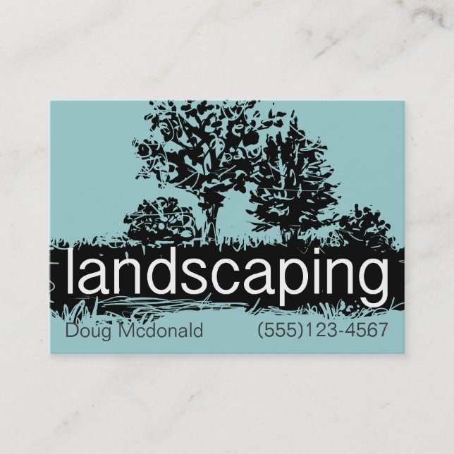 Lawn Care business/service card template (Front)