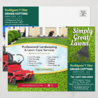 Lawn Care Grass Cutting Landscape 8.75"x6.5" EDDM