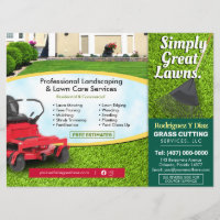 Lawn Care Grass Cutting Landscape 8.75"x6.5" EDDM