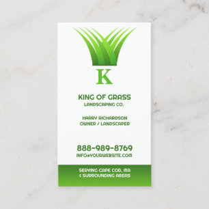 Lawn Care Grass Logo Business card