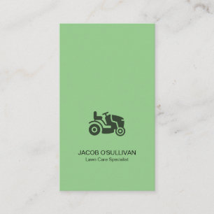 Lawn Care Grass Mowing Gardener Landscape Business Card