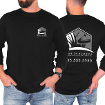 Lawn Care Landscape Logo Business Long Sleeve T-Shirt<br><div class="desc">Promote your business in style with our Lawn Care Landscape Logo Business Long Sleeve T-Shirt, designed for lawn care, landscaping, and yard work professionals. This modern shirt features a sleek black and grey logo that can be customized with your company’s branding. With a front and back design, it acts as...</div>