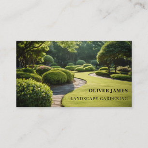 Lawn Care Landscaping and Gardening  Business Card