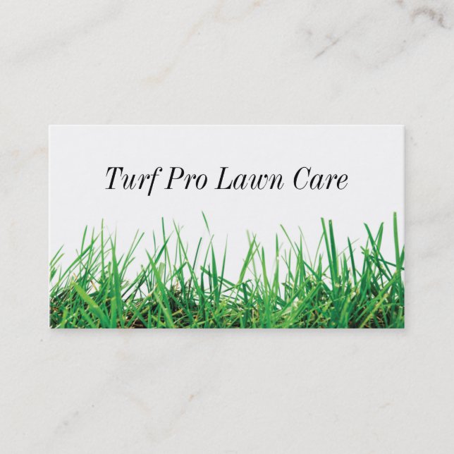 Lawn Care & Landscaping Business Card (Front)