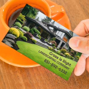 Lawn Care Landscaping Business Card Template