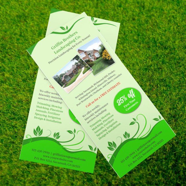 Lawn Care Landscaping Flyer Rack Card (Creator Uploaded)