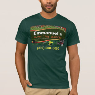 Lawn Care Landscaping Grass Cutting Green  T-Shirt