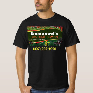 Lawn Care Landscaping Grass Cutting Green  T-Shirt