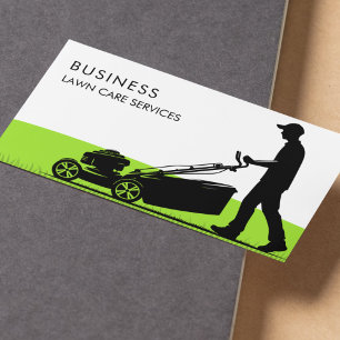 Lawn Care Landscaping Moving Professional Service Business Card