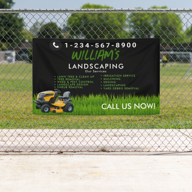 Lawn Care Landscaping Mowing Cutting Services Banner (Insitu)