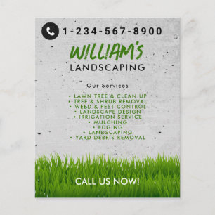 Lawn Care Landscaping Mowing Cutting Services Flyer