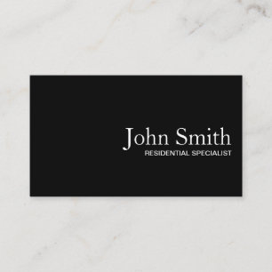 Lawn Care Landscaping Plain Black QR Code Business Card