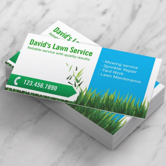 Lawn Care Landscaping Professional Business Card (Creator Uploaded)