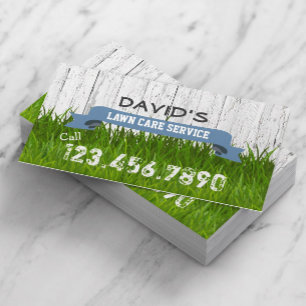 Lawn Care & Landscaping Service Professional Business Card