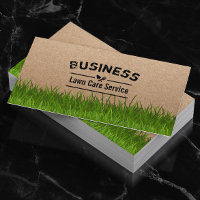 Lawn Care & Landscaping Service Rustic Kraft