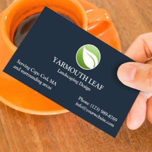 Lawn Care Leaf Logo Business card