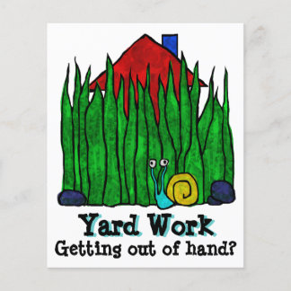 Lawn Care. Mow Grass. Landscaper. Promotional Flyer